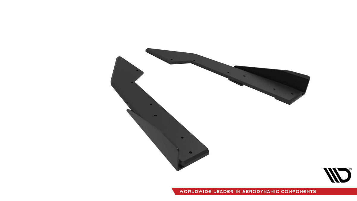 Street Pro Heck Ansatz Flaps Diffusor + Flaps passend für Ford Mustang GT Mk7 schwarz Hochglanz – Ansicht 6