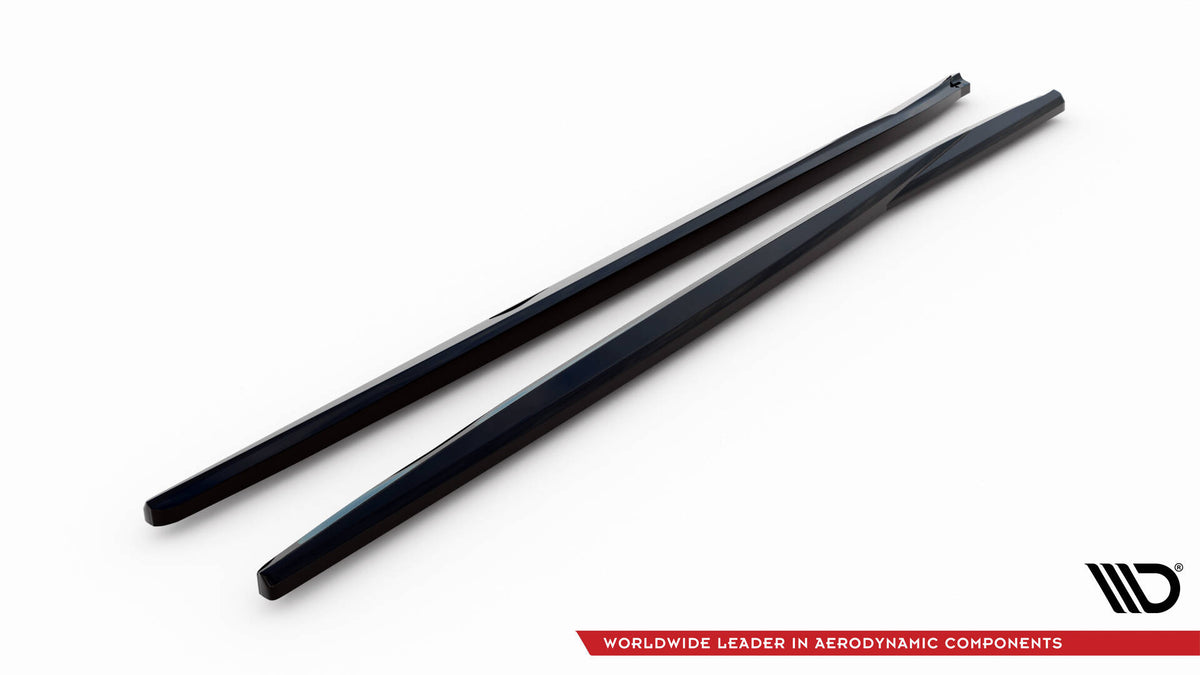 Street+ Seitenschweller Leisten passend für VW Scirocco Mk3 Facelift schwarz Hochglanz – Ansicht 6