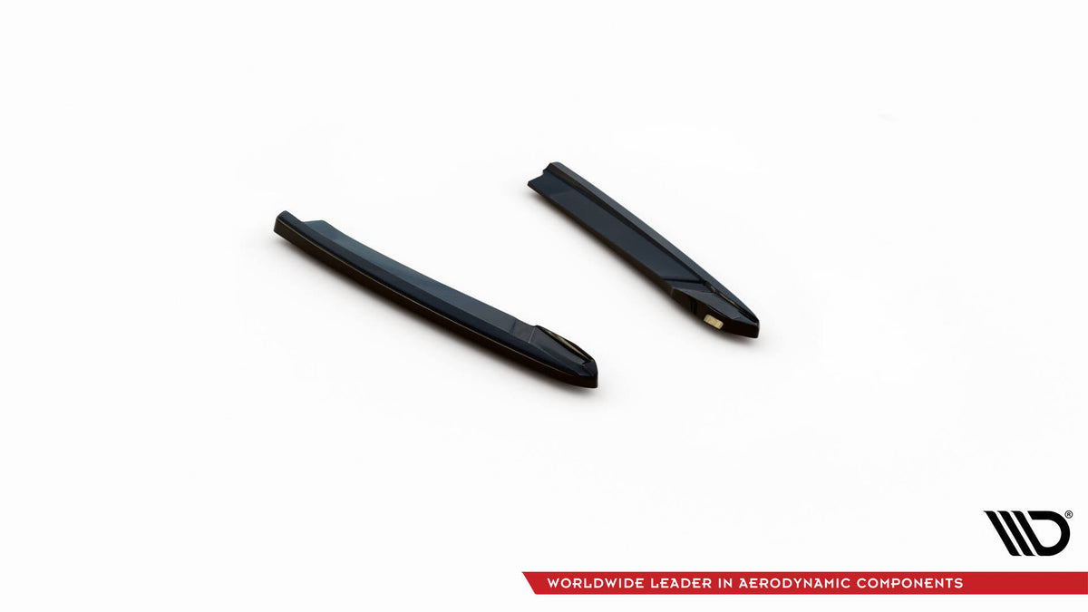 Heck Ansatz Flaps Diffusor V.3 passend für Skoda Octavia RS Liftback / Combi Mk4 Facelift schwarz Hochglanz – Ansicht 4
