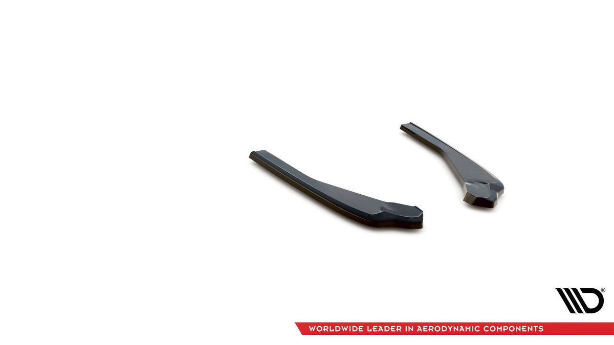 Heck Ansatz Flaps Diffusor passend für BMW X4 M-Paket G02 Facelift schwarz Hochglanz – Ansicht 4