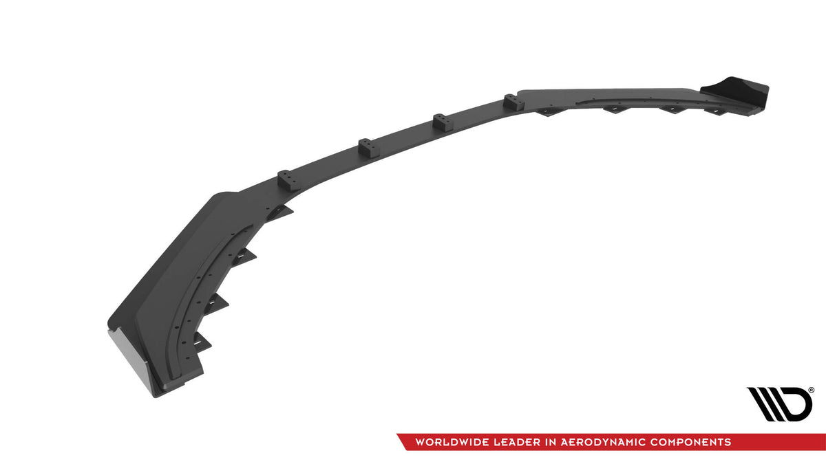 Street Pro Street+ Spoilerlippe Front Ansatz + Flaps passend für Hyundai Veloster N Mk2 schwarz Hochglanz – Ansicht 7