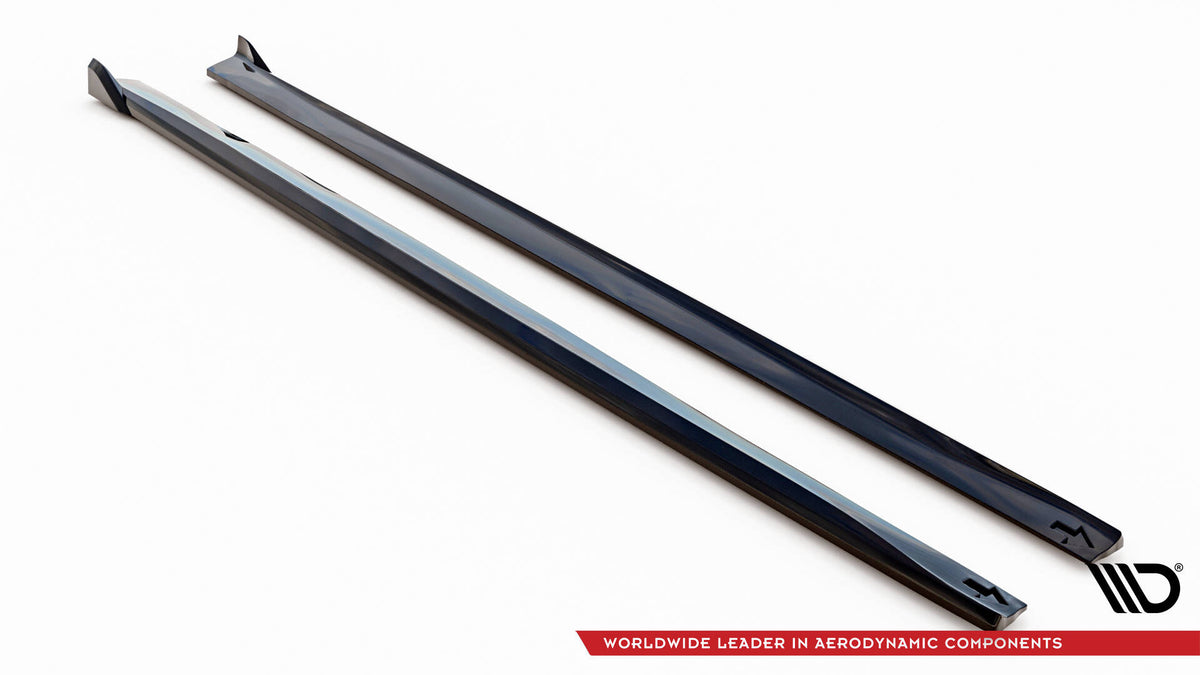 Street+ Seitenschweller Leisten V.2 passend für BMW 4er Coupe / Gran Coupe / Cabrio M-Paket F32 / F36 / F33 schwarz Hochglanz – Ansicht 5