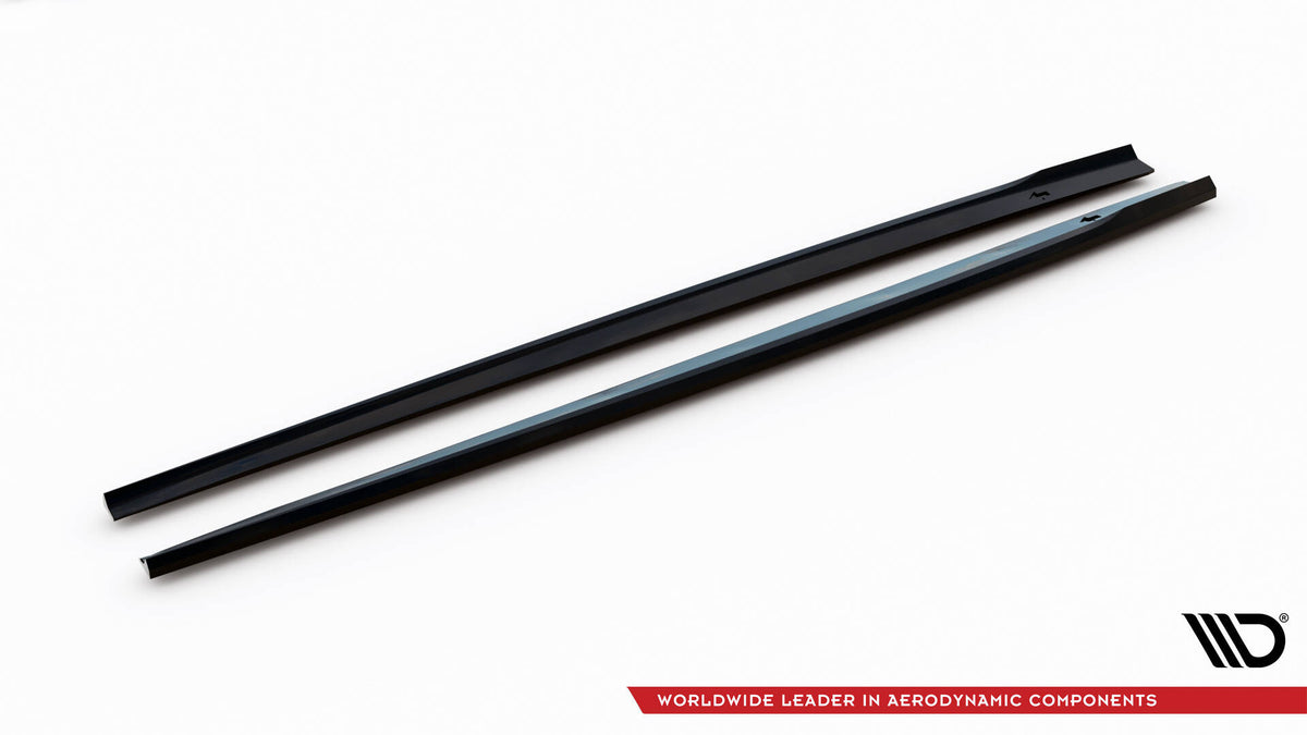 Street+ Seitenschweller Leisten V.2 passend für Audi RS3 Limousine 8V Facelift schwarz Hochglanz – Ansicht 6