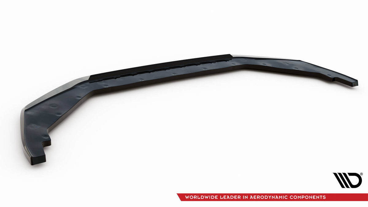 Street+ Spoilerlippe Front Ansatz V.1 passend für Nissan GTR R35 Facelift schwarz Hochglanz – Ansicht 6