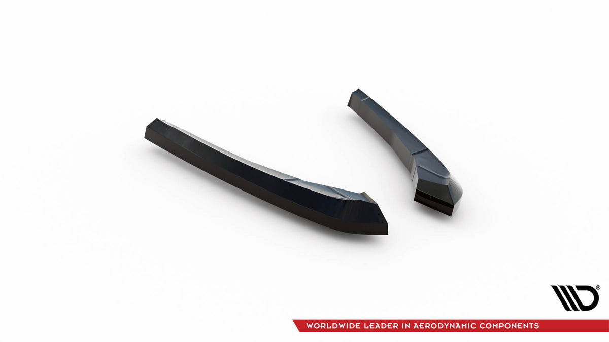 Heck Ansatz Flaps Diffusor V.1 passend für BMW X3 M F97 / F97 Facelift schwarz Hochglanz – Ansicht 6