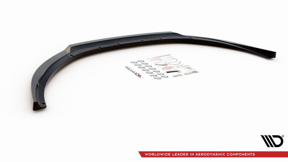 Street+ Spoilerlippe Front Ansatz V.2 passend für Volvo V70 Mk3 schwarz Hochglanz – Ansicht 6