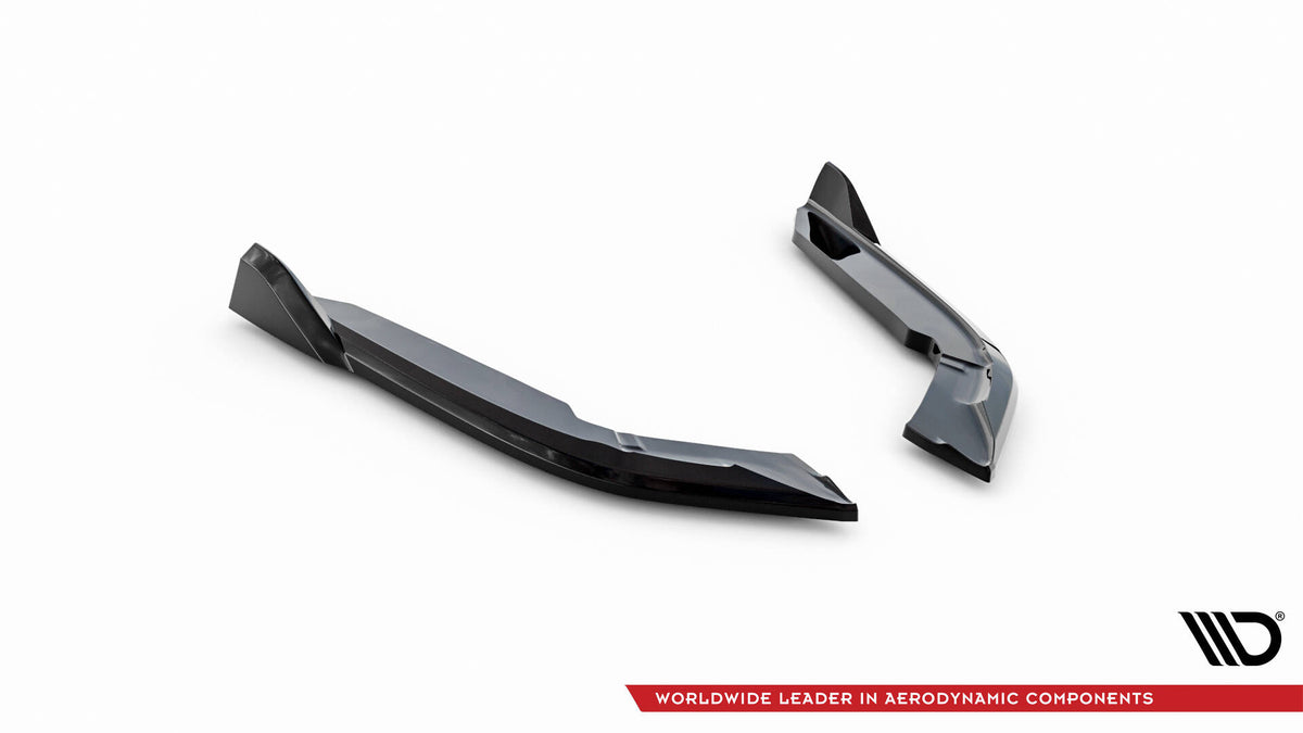 Heck Ansatz Flaps Diffusor V.5 passend für BMW 4er Coupe M-Paket F32  schwarz Hochglanz – Ansicht 5