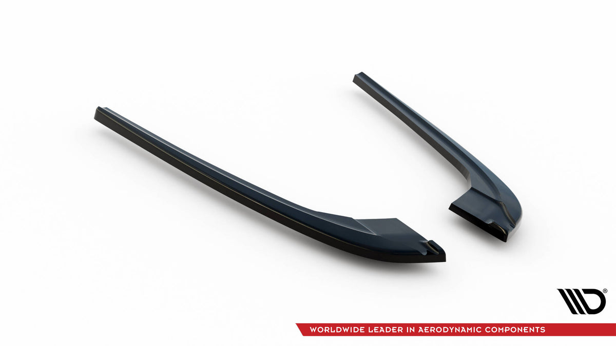 Heck Ansatz Flaps Diffusor V.3 passend für BMW 5er M-Paket F10 / F11 schwarz Hochglanz – Ansicht 5