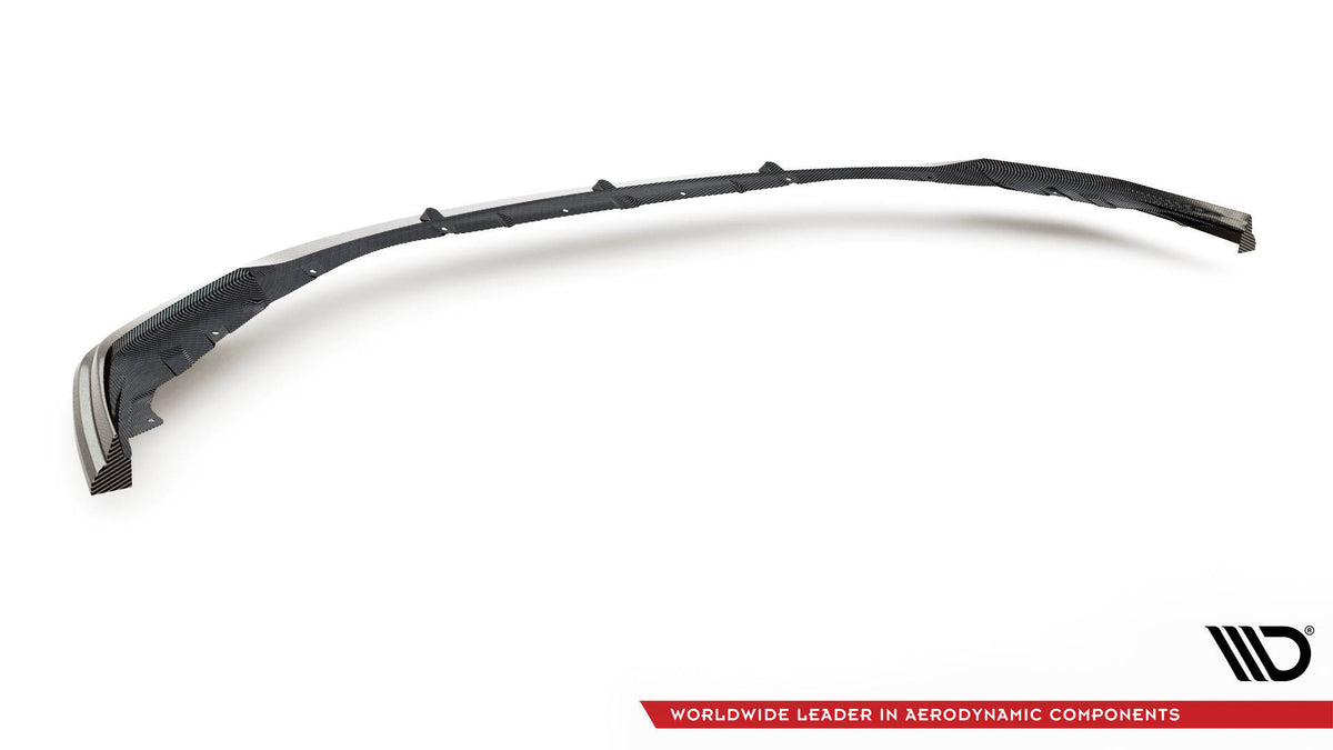 Prepreg Carbon Fiber Street+ Spoilerlippe Front Ansatz V.2 passend für BMW M3 Limousine / Touring G80 / G81 – Ansicht 6
