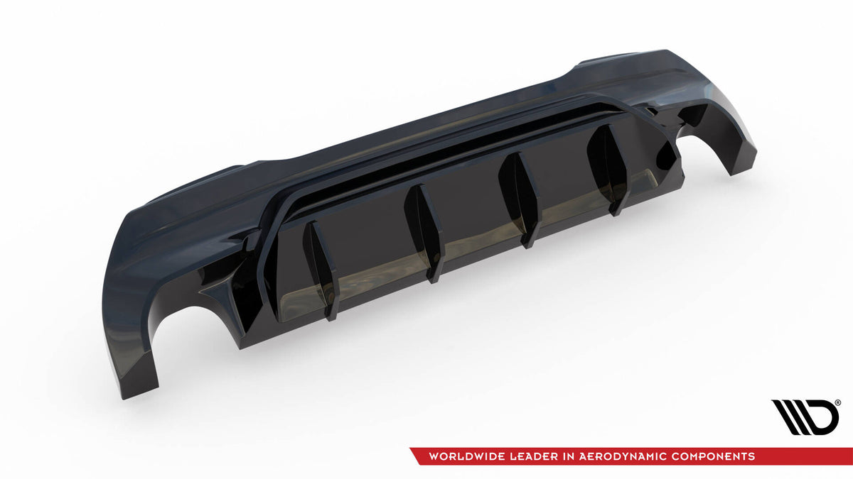 Diffusor Heck Ansatz V.1 passend für BMW 1er M-Paket/ M135i / 128ti F40 schwarz Hochglanz – Ansicht 7