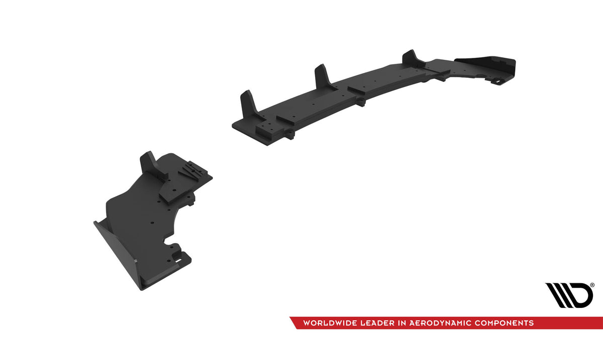 Street Pro Diffusor Heck Ansatz + Flaps passend für Ford Fiesta Mk8 ST  schwarz Hochglanz – Ansicht 6