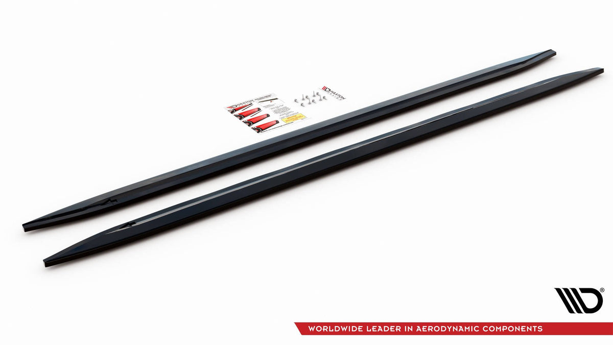 Street+ Seitenschweller Leisten V.2 passend für BMW M4 G82 / G82 Facelift schwarz Hochglanz – Ansicht 4