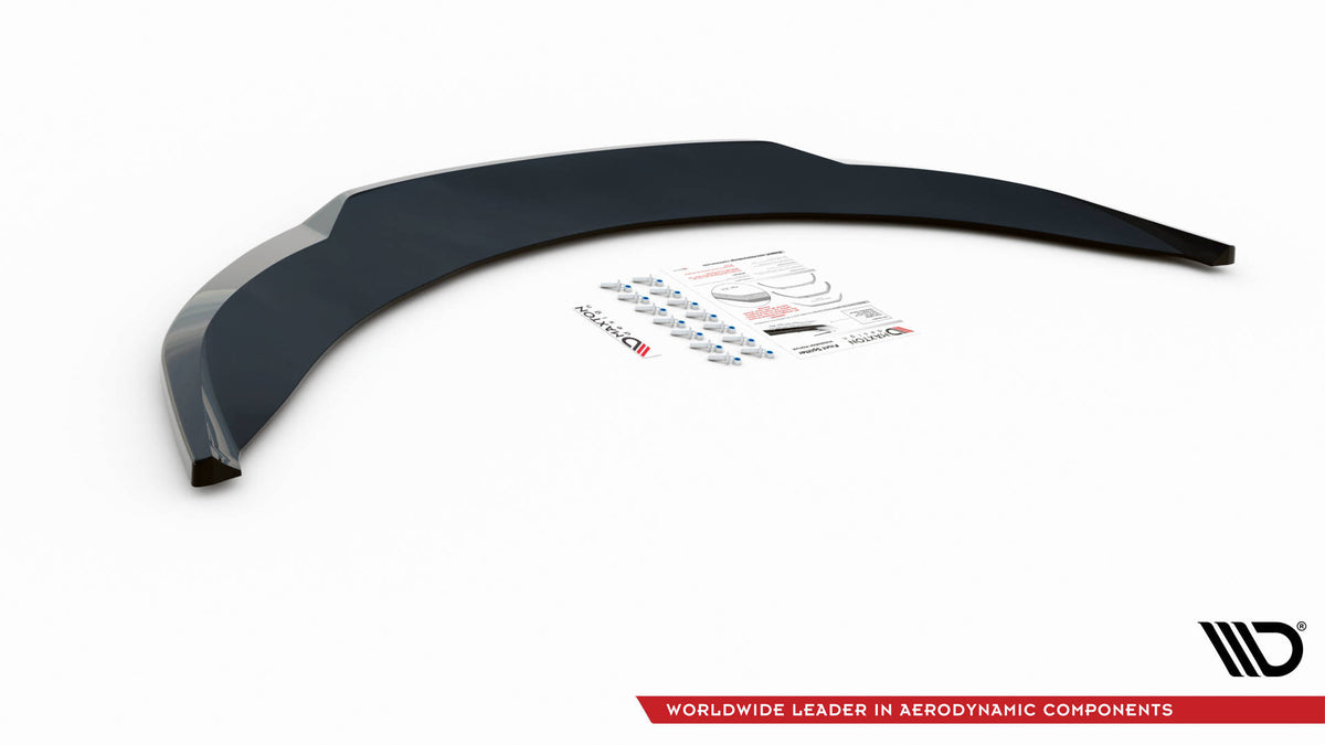 Street+ Spoilerlippe Front Ansatz V.2 passend für Seat Exeo schwarz Hochglanz – Ansicht 6