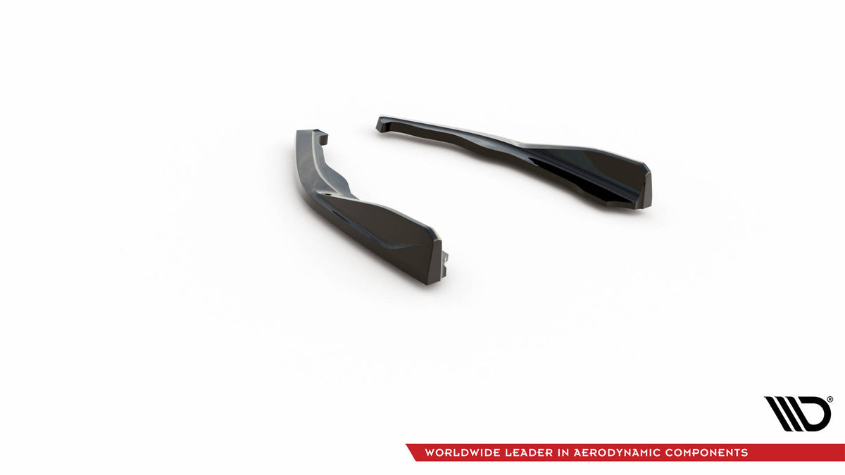 Heck Ansatz Flaps Diffusor V.1 passend für BMW 2 Coupe M240i G42 schwarz Hochglanz – Ansicht 6