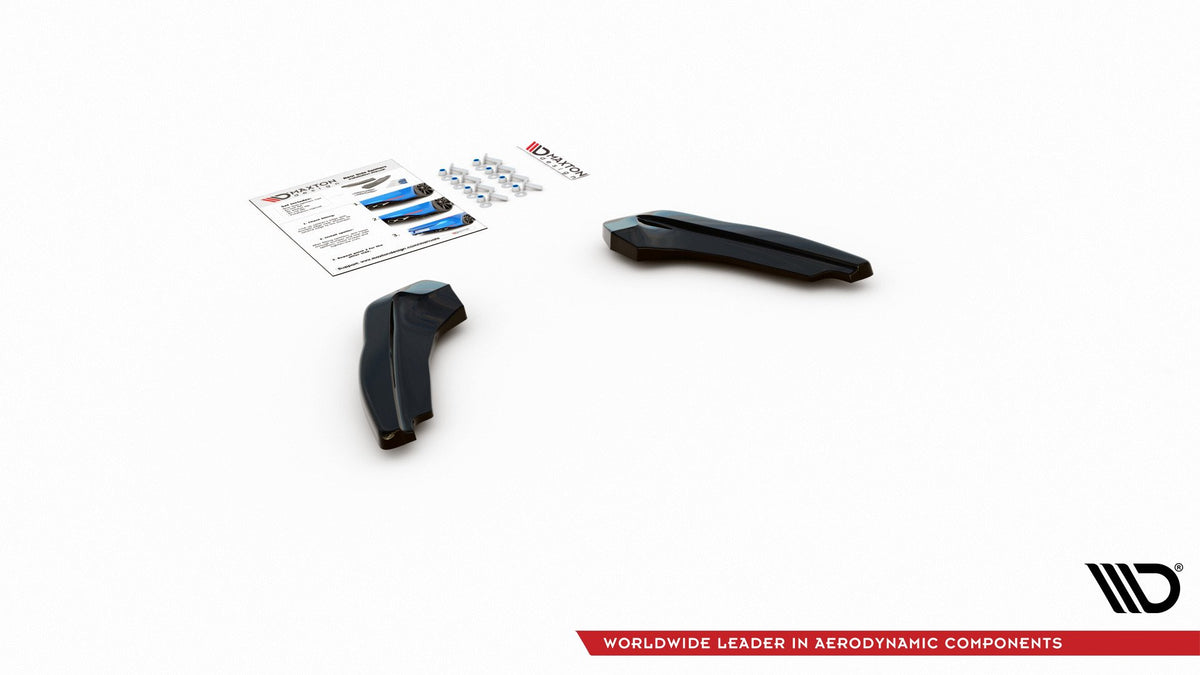Heck Ansatz Flaps Diffusor V.1 passend für Ford Focus ST Mk4 schwarz Hochglanz – Ansicht 11
