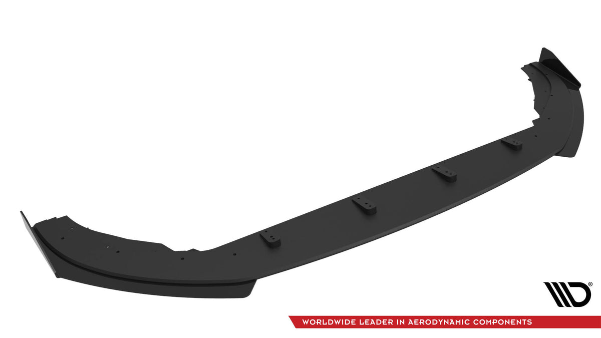 Street Pro Street+ Spoilerlippe Front Ansatz passend für + Flaps passend für VW Golf GTI / GTE / R-Line Mk8 Facelift schwarz Hochglanz – Ansicht 5