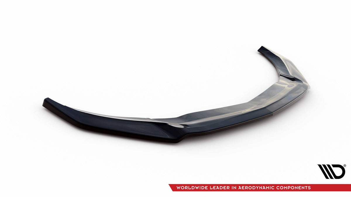 Street+ Spoilerlippe Front Ansatz V.2 passend für Mercedes-Benz A45 Aero W176 Facelift schwarz Hochglanz – Ansicht 5