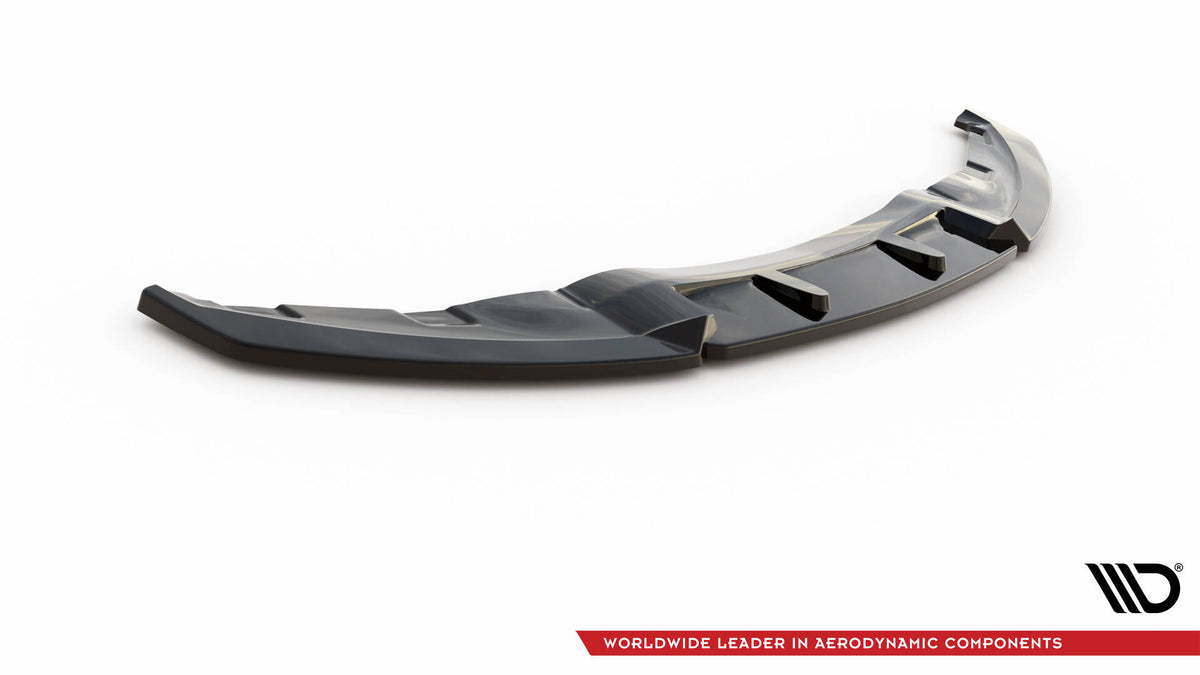 Street+ Spoilerlippe Front Ansatz V.3 passend für BMW 1er E81 Facelift schwarz Hochglanz – Ansicht 5