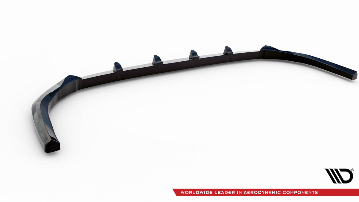 Street+ Spoilerlippe Front Ansatz V.1 passend für Toyota Highlander Mk4 schwarz Hochglanz – Ansicht 6