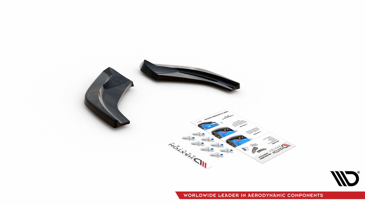Heck Ansatz Flaps Diffusor V.2 passend für Hyundai I30 N Hatchback Mk3 Facelift schwarz Hochglanz – Ansicht 6