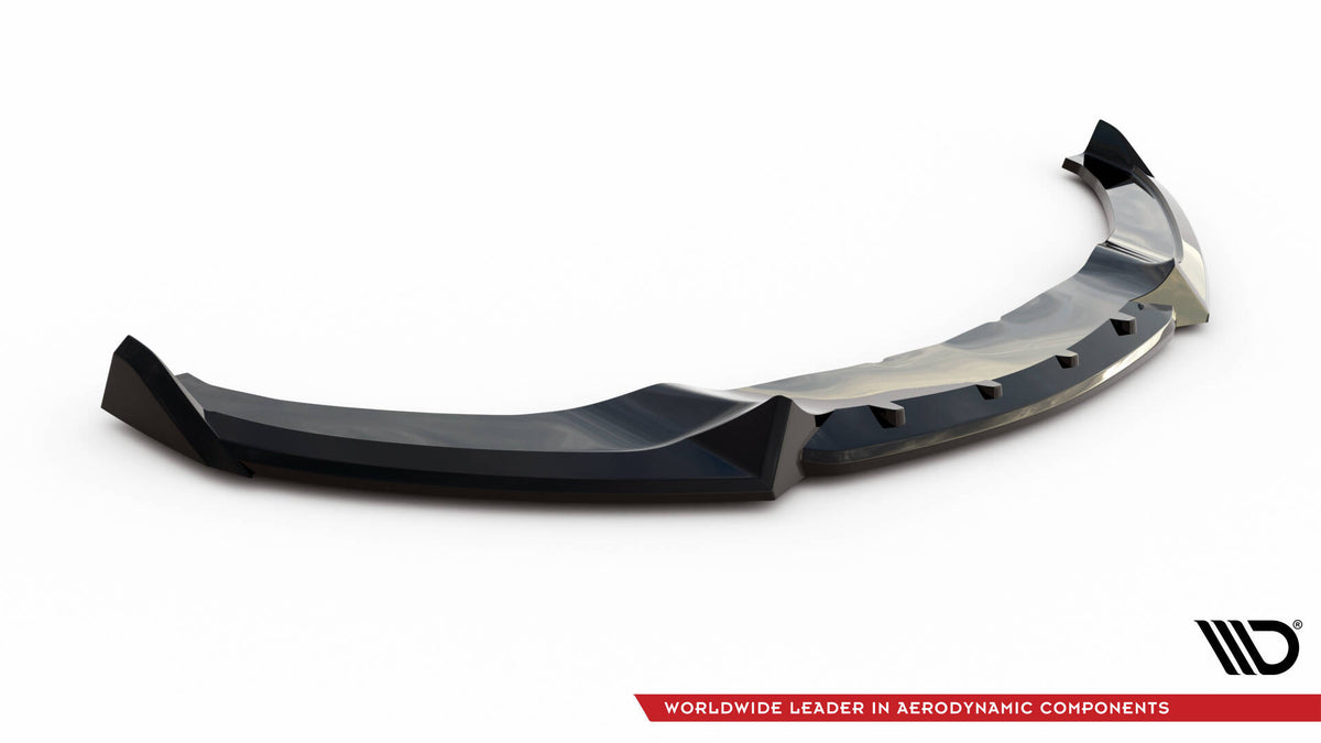 Street+ Spoilerlippe Front Ansatz V.4 passend für BMW 4er Coupe / Gran Coupe / Cabrio M-Paket F32 / F36 / F33 schwarz Hochglanz – Ansicht 5