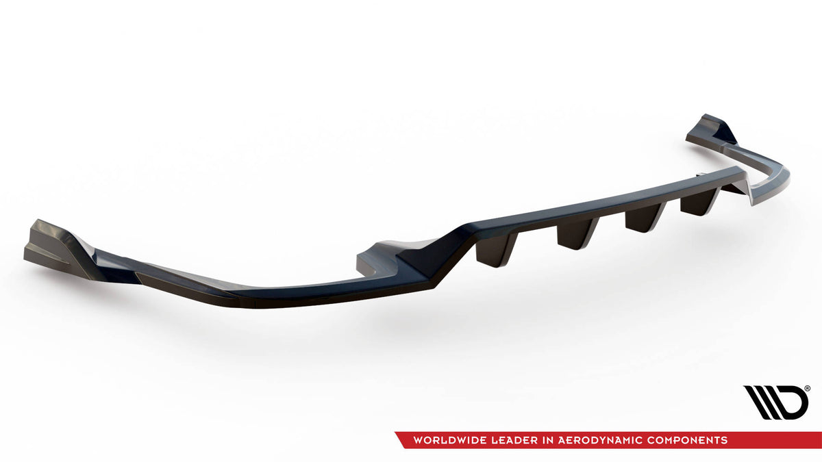 Street+ Mittlerer Diffusor RACE passend für Volvo XC60 R-Design Mk2 Facelift schwarz Hochglanz – Ansicht 6