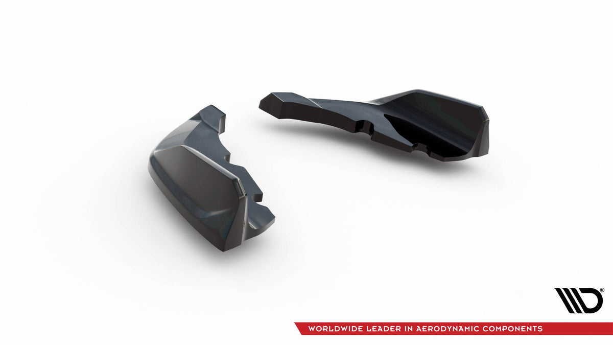 Heck Ansatz Flaps Diffusor passend für V.9 BMW 1er M-Paket / M135i F40 schwarz Hochglanz – Ansicht 6