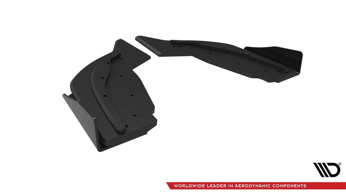Street Pro Heck Ansatz Flaps Diffusor V.2 + Flaps V.2 passend für BMW 1er F40 M-Paket / M135i schwarz Hochglanz – Ansicht 6