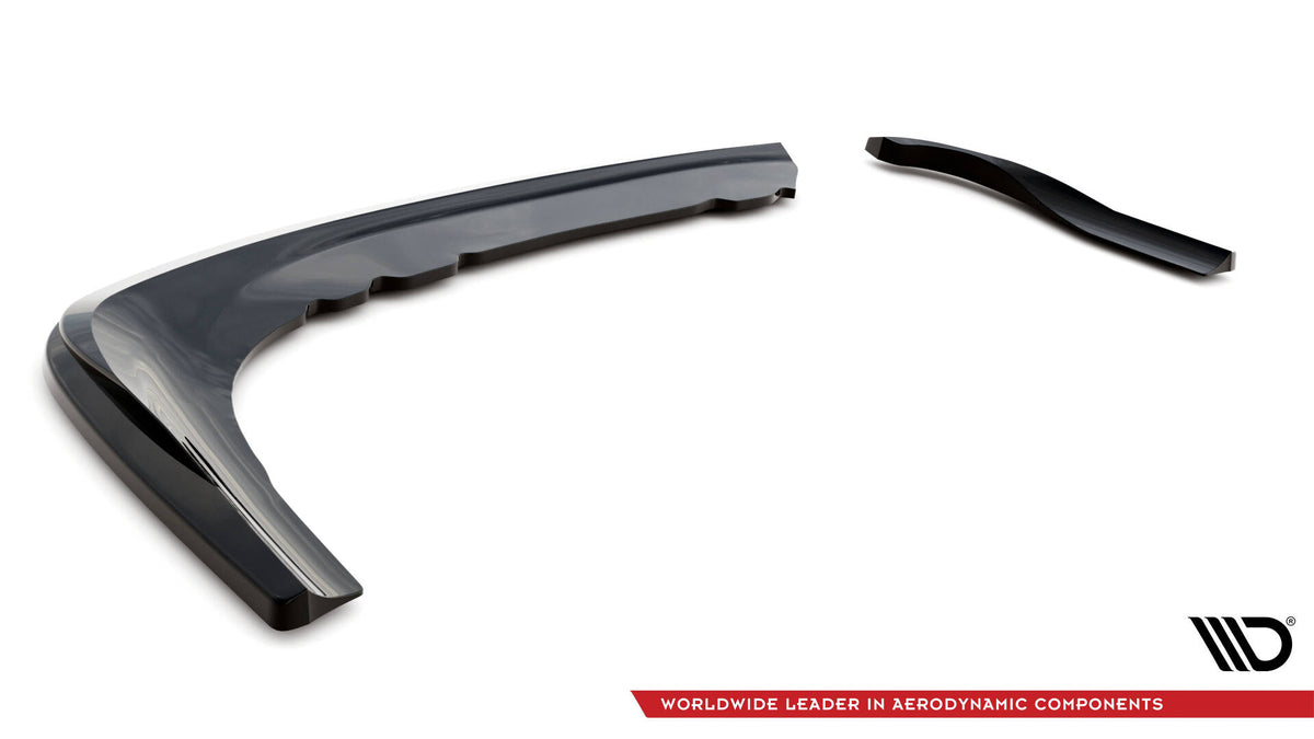Heck Ansatz Flaps Diffusor passend für BMW 3er Coupe E46 schwarz Hochglanz – Ansicht 6