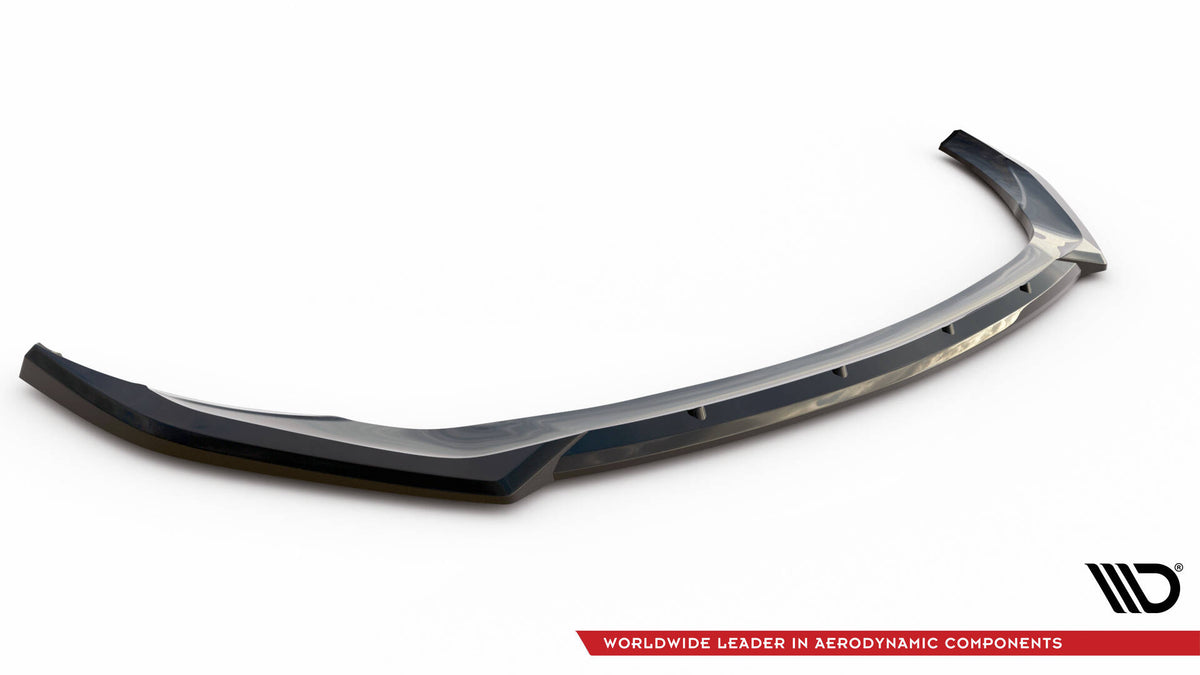 Street+ Spoilerlippe Front Ansatz V.2 passend für Mercedes-AMG C43 Coupe / Cabrio / Limousine / Kombi C205 / A205 / W205 / S205 Facelift schwarz Hochglanz – Ansicht 5