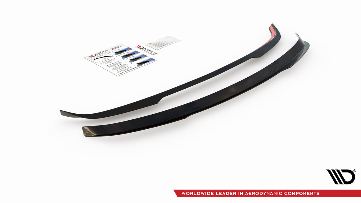 Heckspoiler Lippe Toyota Avensis Mk3 Facelift Wagon schwarz Hochglanz – Ansicht 5
