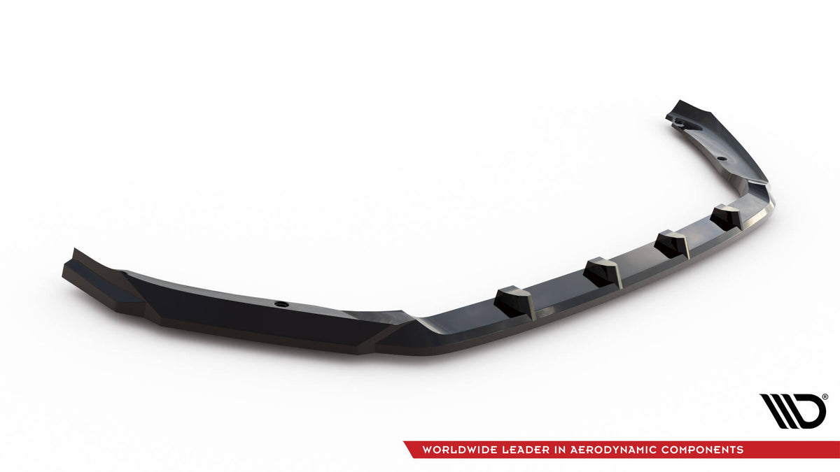 Street+ Spoilerlippe Front Ansatz passend für Skoda Fabia Mk4 schwarz Hochglanz – Ansicht 5