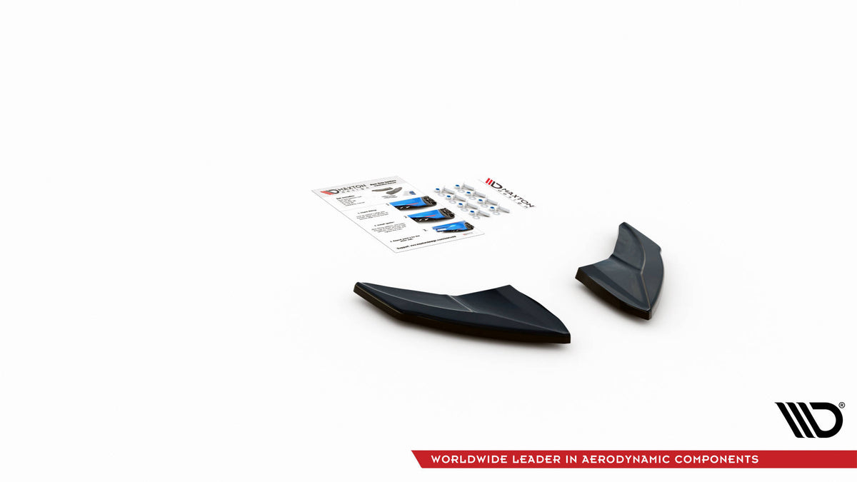 Heck Ansatz Flaps Diffusor V.4 passend für VW Golf R Mk7 schwarz Hochglanz – Ansicht 5