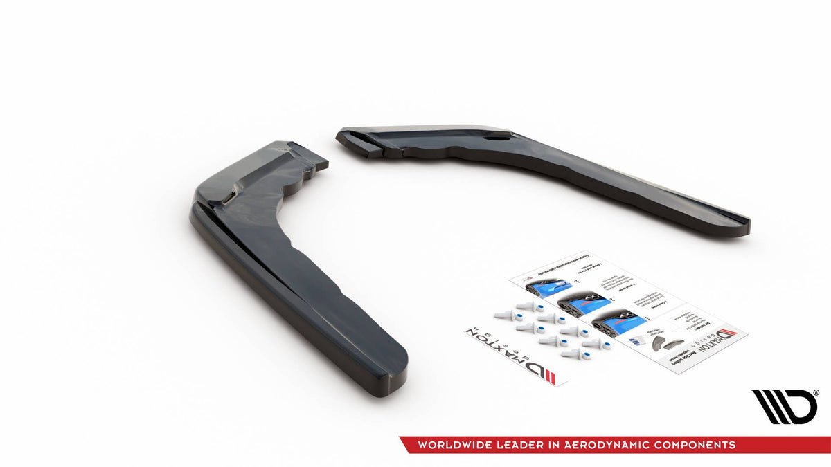 Heck Ansatz Flaps Diffusor V.3 passend für BMW M4 F82 schwarz Hochglanz – Ansicht 5