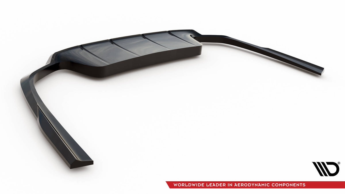 Street+ Mittlerer Diffusor RACE passend für Mercedes-Benz CLE AMG-Line C236 schwarz Hochglanz – Ansicht 6