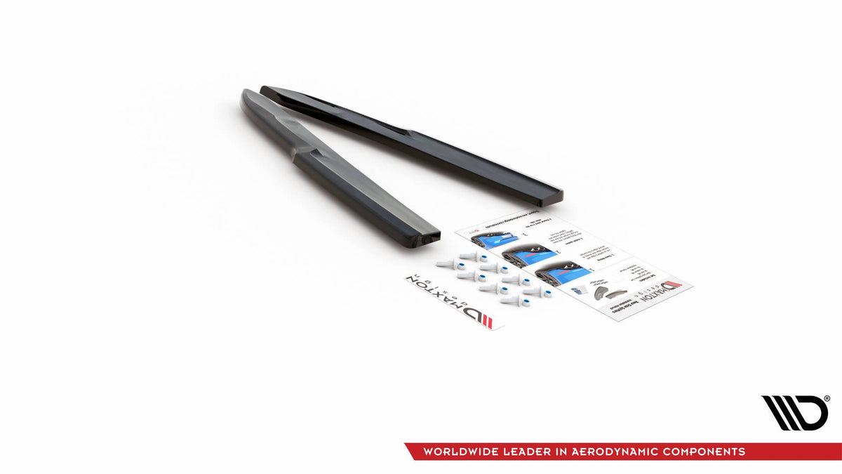 Heck Ansatz Flaps Diffusor passend für Audi A6 S-Line / S6 C8 / C8 Facelift schwarz Hochglanz – Ansicht 6