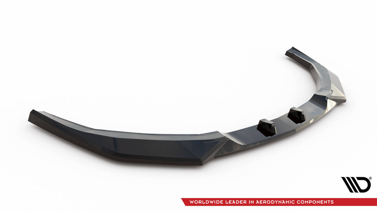 Street+ Spoilerlippe Front Ansatz V.2 passend für Ford Mustang GT Mk7 schwarz Hochglanz – Ansicht 5