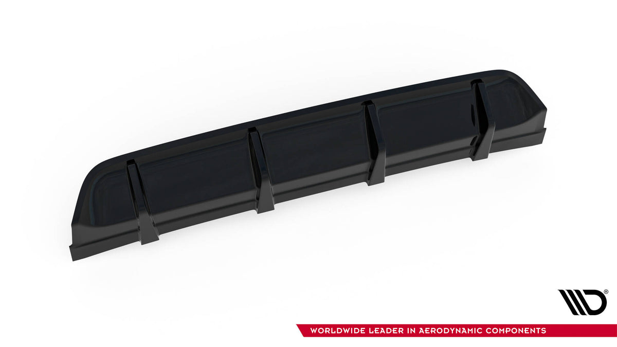 Diffusor Heck Ansatz passend für VW GOLF Mk7 GTI CLUBSPORT schwarz Hochglanz – Ansicht 4