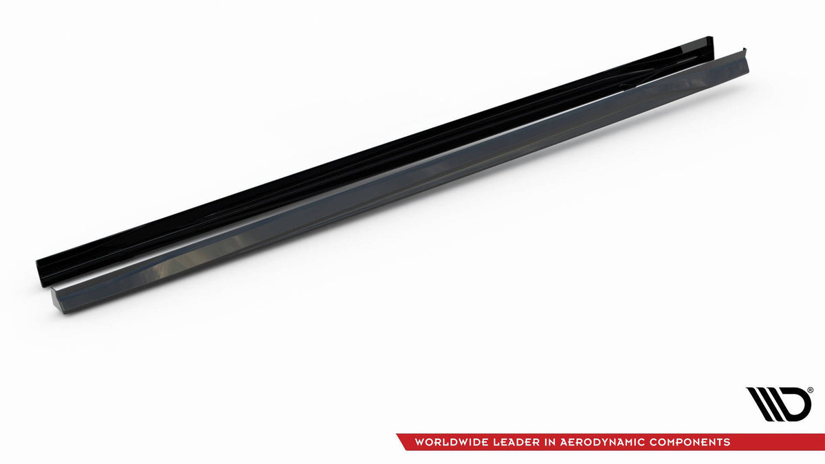 Street+ Seitenschweller Leisten passend für V.3 passend für VW Golf GTI / GTE / GTI Clubsport / GTD / R-Line Mk8 schwarz Hochglanz – Ansicht 10