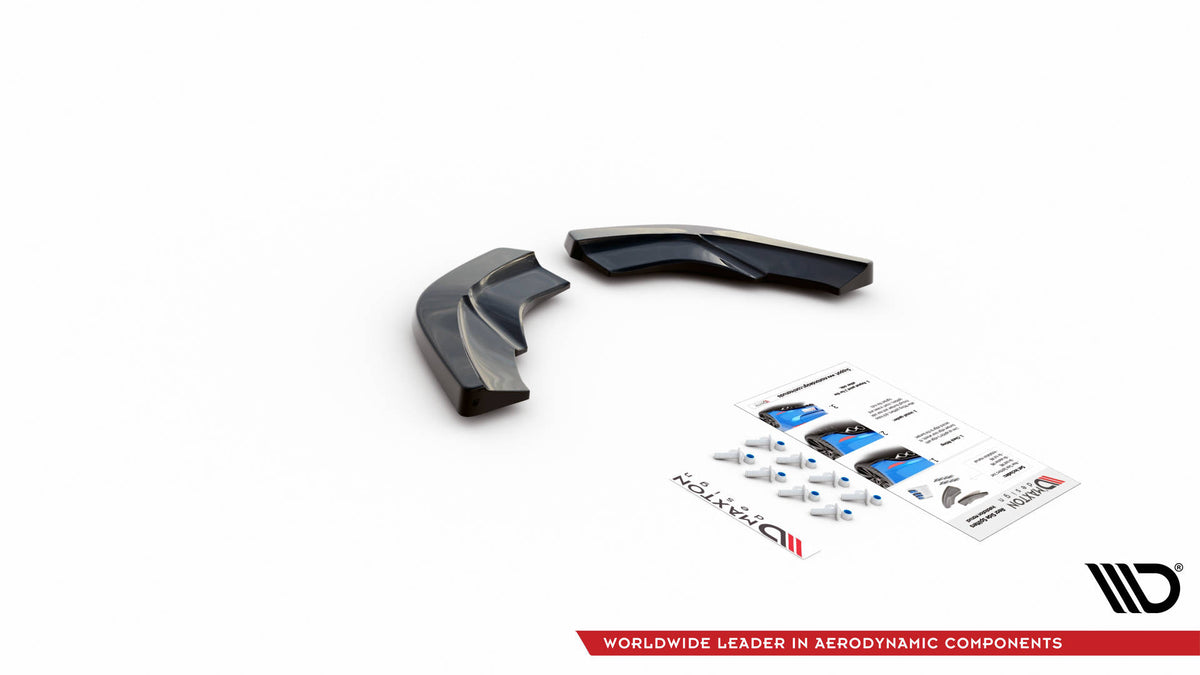 Heck Ansatz Flaps Diffusor V.2 passend für Mercedes-Benz A W176 schwarz Hochglanz – Ansicht 6