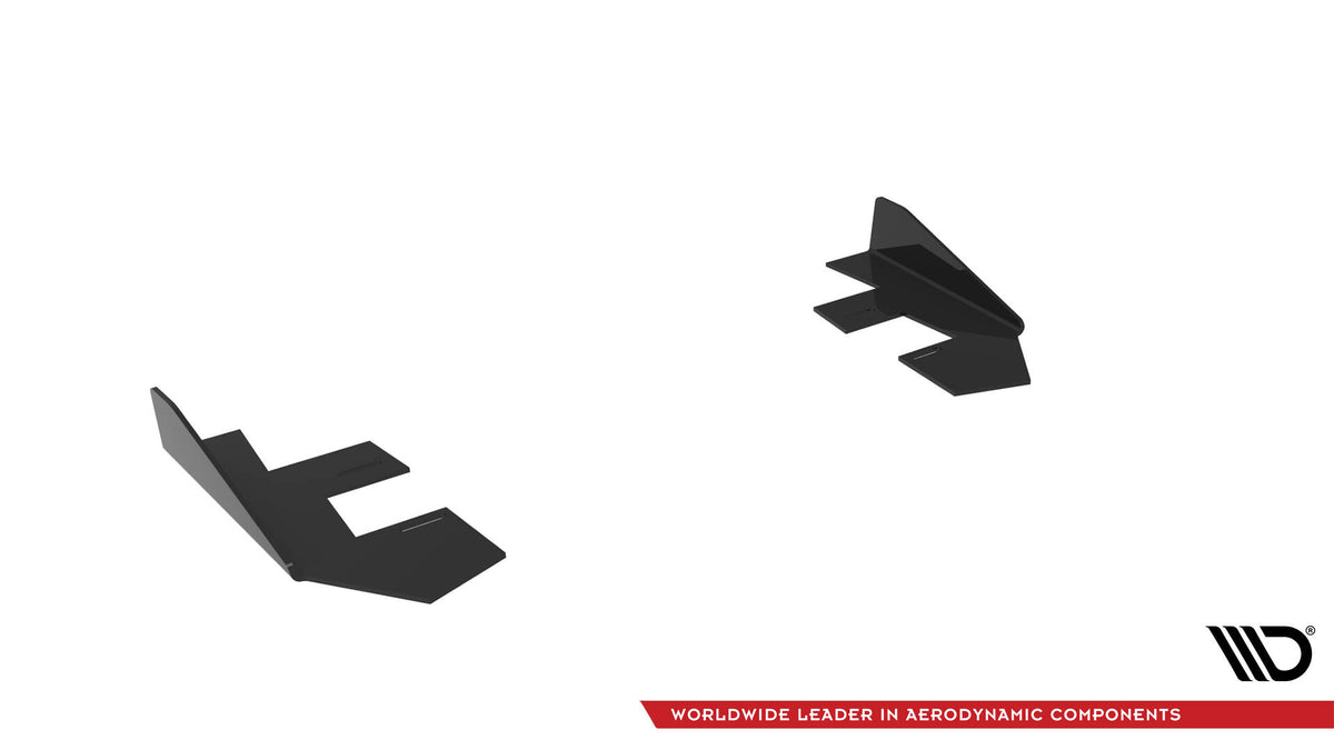 Hintere Seiten Flaps passend für Audi RS3 Limousine 8V Facelift schwarz Hochglanz – Ansicht 6