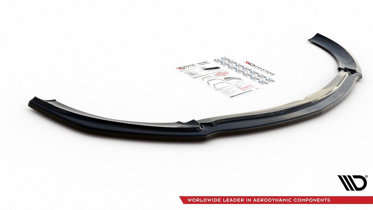 Street+ Spoilerlippe Front Ansatz V.2 passend für Mercedes-Benz E63 AMG Kombi/Limousine S213/W213 schwarz Hochglanz – Ansicht 8