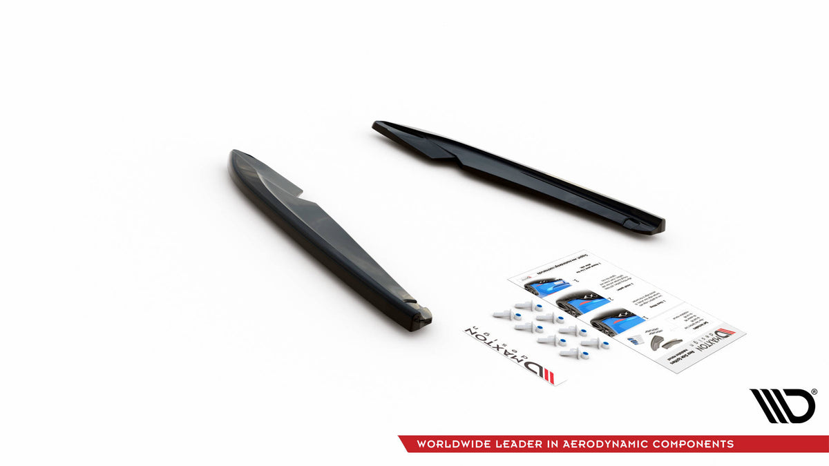 Heck Ansatz Flaps Diffusor V.2 passend für Seat Leon FR Sportstourer Mk3 schwarz Hochglanz – Ansicht 5
