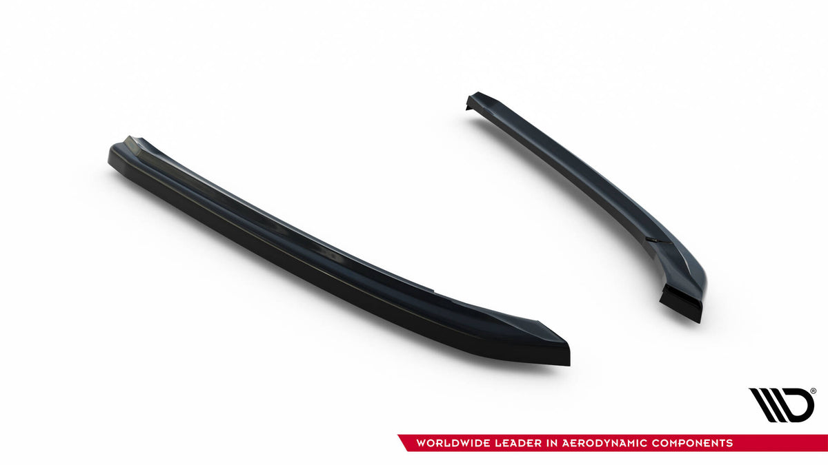 Heck Ansatz Flaps Diffusor passend für Audi A8 D4 schwarz Hochglanz – Ansicht 6