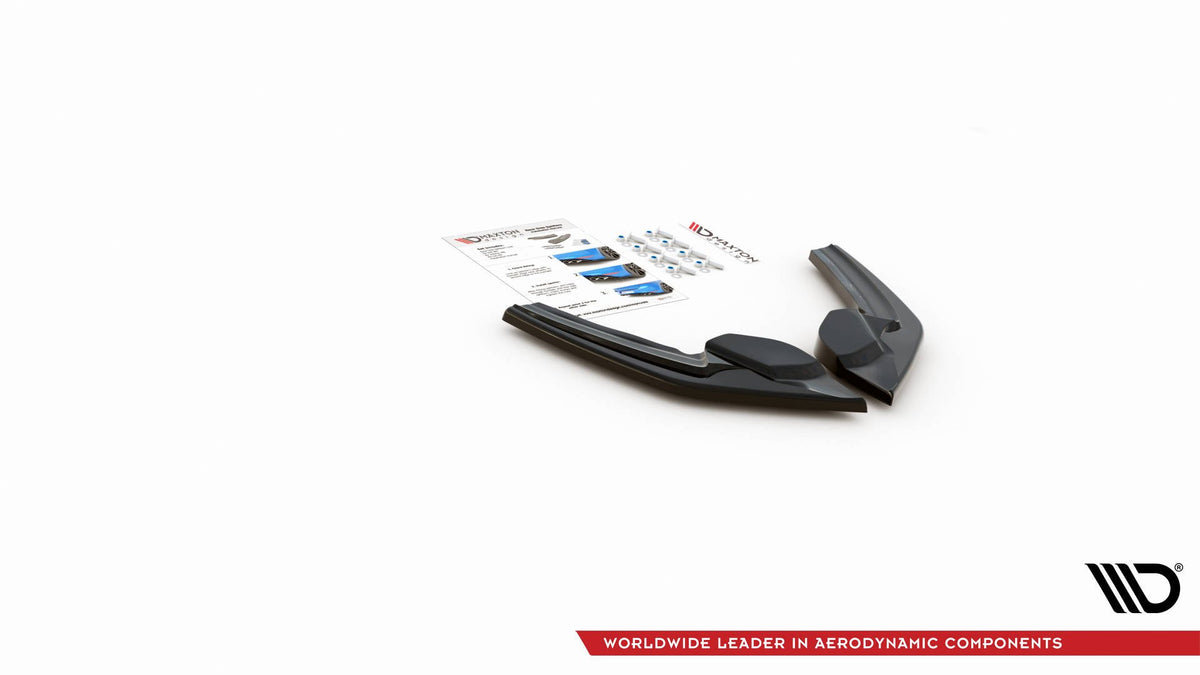 Heck Ansatz Flaps Diffusor V.2 passend für (Für heckansatz v.1) BMW M135i F20 schwarz Hochglanz – Ansicht 7