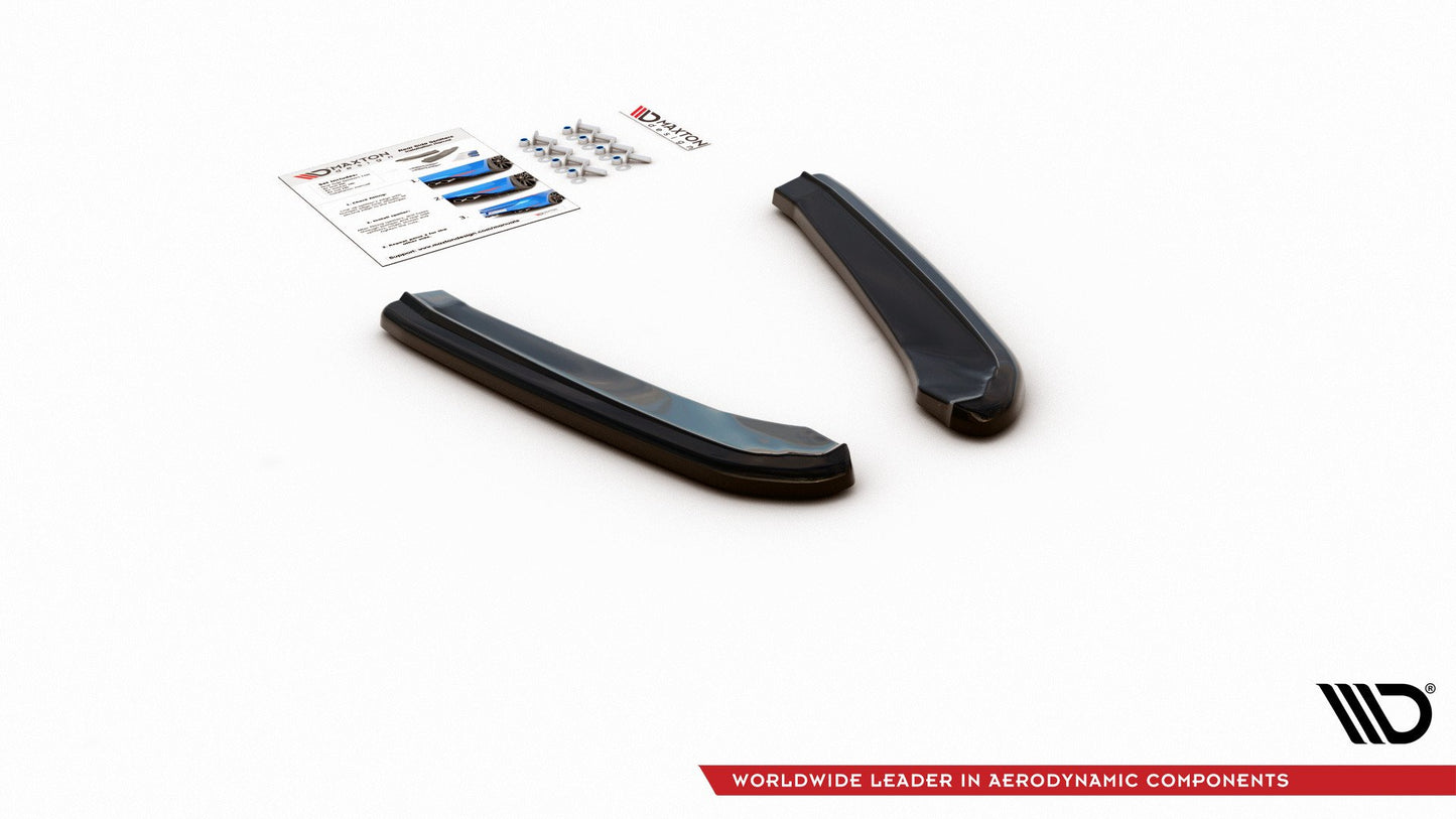 Heck Ansatz Flaps Diffusor V.1 passend für Seat Leon Cupra Mk3 FL Sportstourer schwarz Hochglanz – Ansicht 5