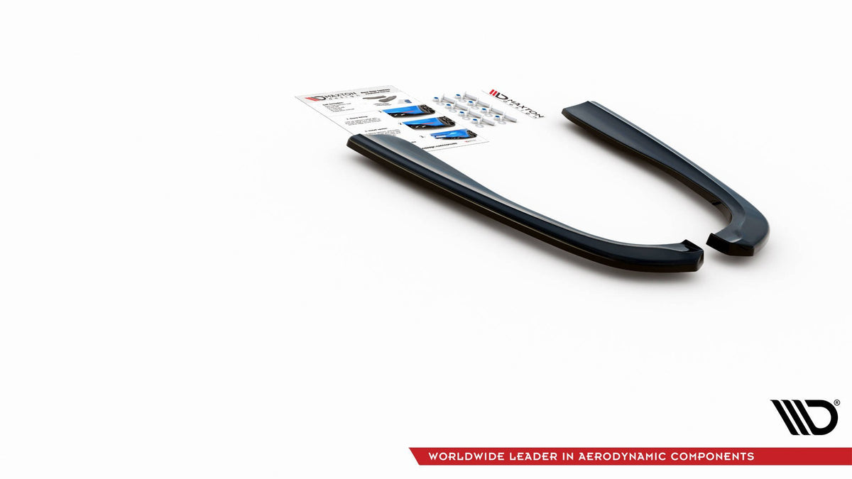 Heck Ansatz Flaps Diffusor passend für BMW M5  / 5 M-Paket E39 schwarz Hochglanz – Ansicht 7