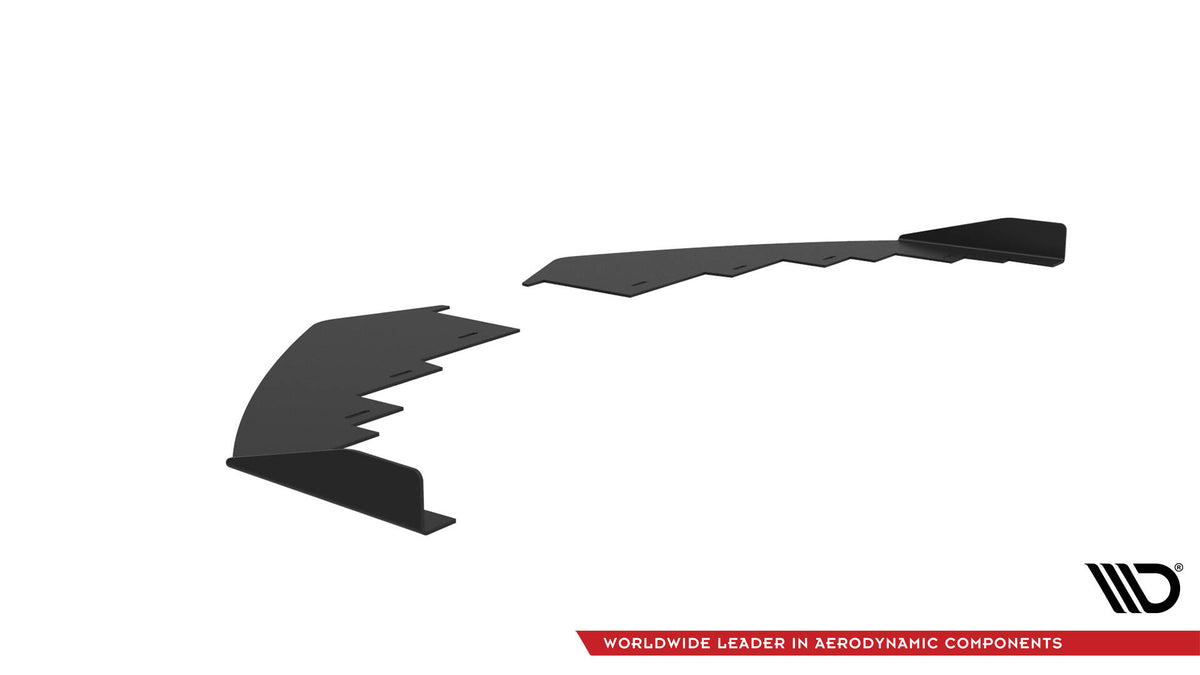 Front Stoßstange Flaps passend für Audi A7 RS7 Look C7 schwarz Hochglanz – Ansicht 6