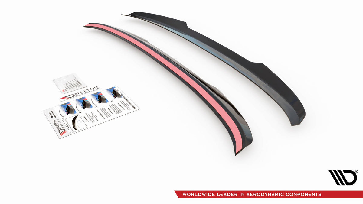 Heckspoiler Lippe V.3 BMW 5er Standard / M-Paket / M550 Limousine G30 / G30 Facelift  schwarz Hochglanz – Ansicht 4