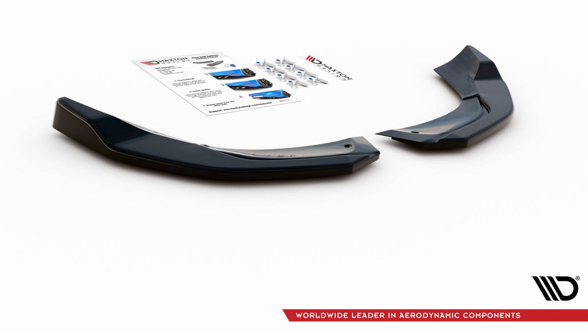 Heck Ansatz Flaps Diffusor passend für Mercedes-AMG A 45 S Aero Pack W177 schwarz Hochglanz – Ansicht 6